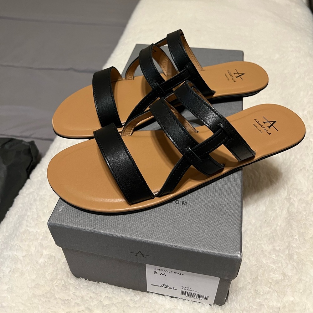 Aquatalia- Abigayle Calf- Italian Leather Sandal